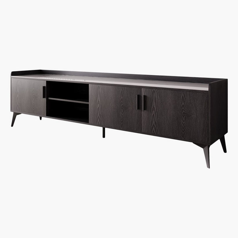 Marwell 2 Metre TV Unit with Sintered Stone Top for TVs up to 80 inches - Image 10