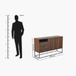 Scott 2-Drawer Sideboard with 2 Doors