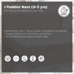 SleepEase iToddler Nxt (0-3 years) Toddler Foam Mattress - 70x130x10 cm