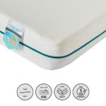 SleepEase iCody Nxt (0-3 years) Toddler Foam Mattress with Washable Cover - 70x130x10 cm