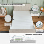 SleepEase iCody Nxt (0-3 years) Toddler Foam Mattress with Washable Cover - 70x130x10 cm