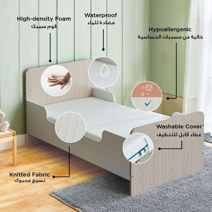 SleepEase iCody Nxt (0-3 years) Toddler Foam Mattress with Washable Cover - 70x130x10 cm - Image 10
