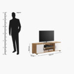 Juno 1.5 Metre TV Unit for TVs up to 65 inches
