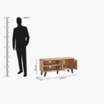Edmond Willy 1.2 Metre TV Unit for TVs up to 50 inches