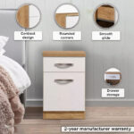 Movo Juno 1-Door 1-Drawer Nightstand
