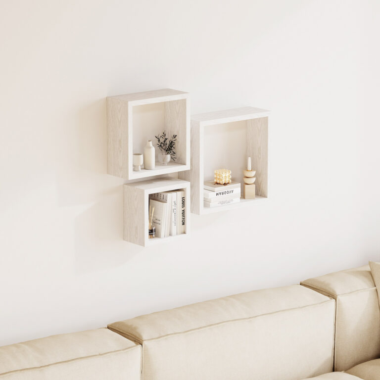Jazz Cube 3-Piece Wall Shelf Set