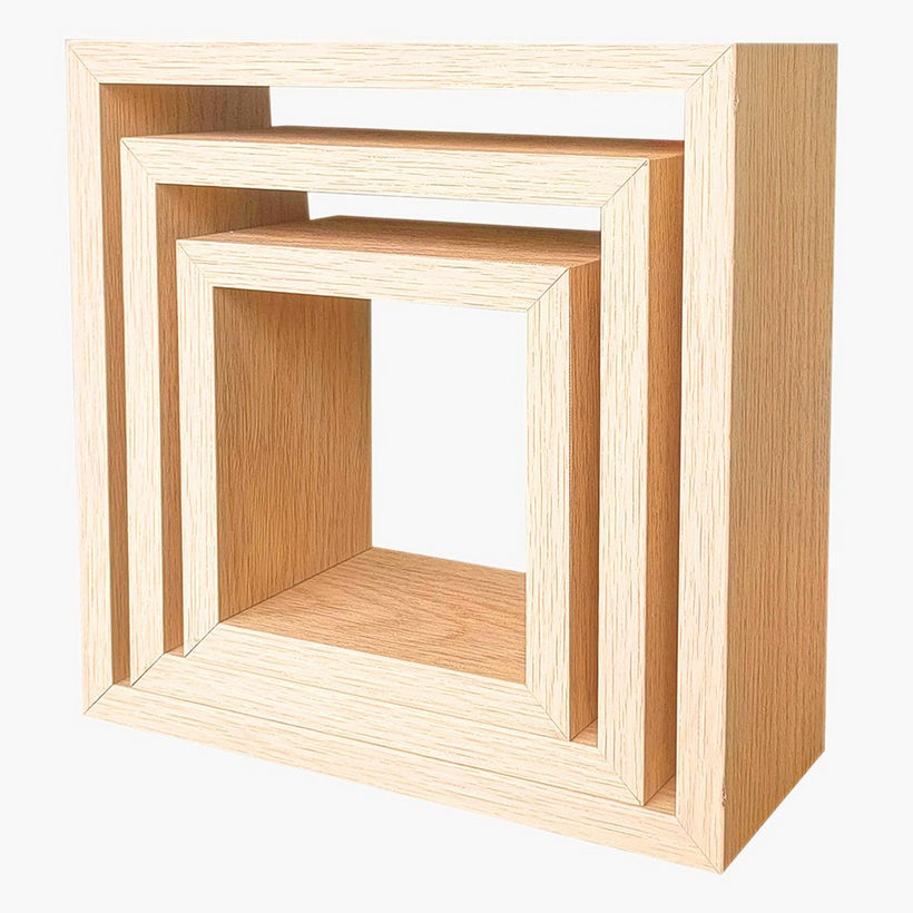 Jazz Cube 3-Piece Wall Shelf Set - Image 4