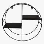 Urban Circle 2-Tier Metal Shelf - 36.5x10x36.5 cm