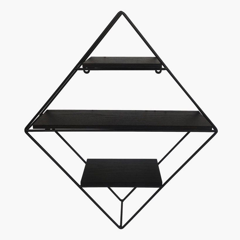 Urban Diamond 3-Tier Metal Shelf - 41.5x11x50 cm - Image 4