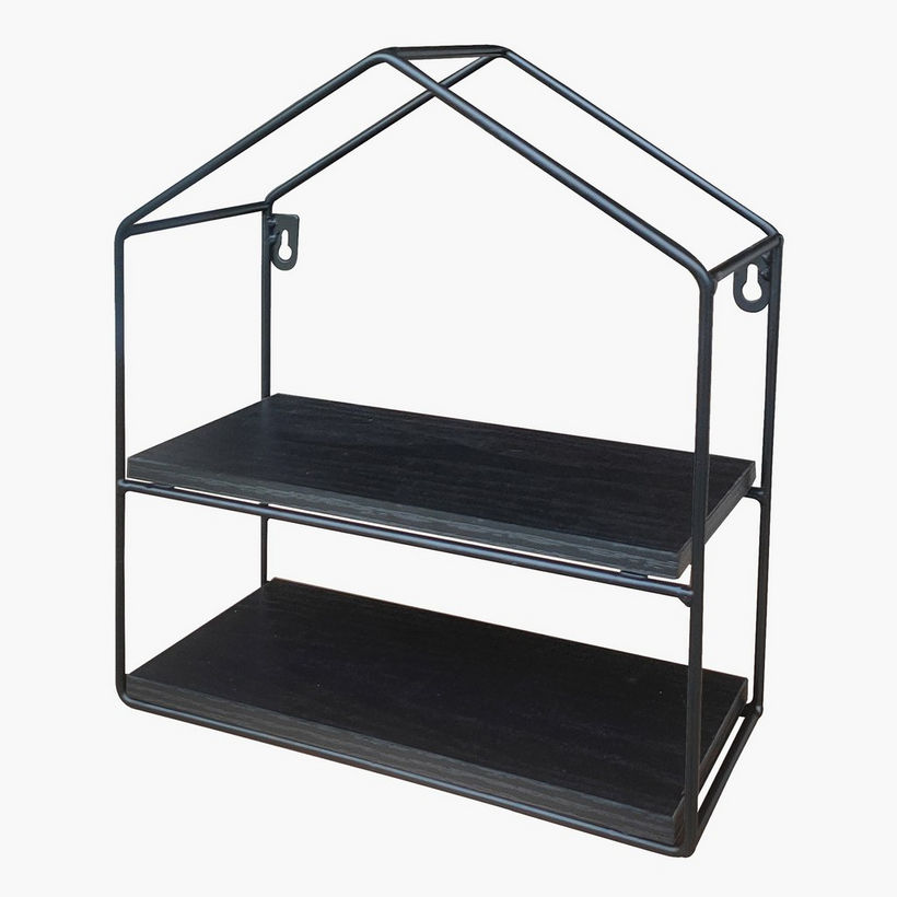 Urban Pentagon 2-Tier Metal Shelf - 26x11x28.5 cm - Image 3