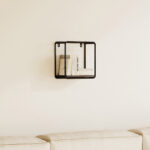 Urban Square 1-Tier Metal Shelf - 20x10x20 cm