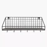 Patara MDF Shelf with Key Holder - 45x12x19 cm
