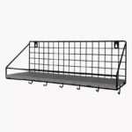 Patara MDF Shelf with Key Holder - 45x12x19 cm