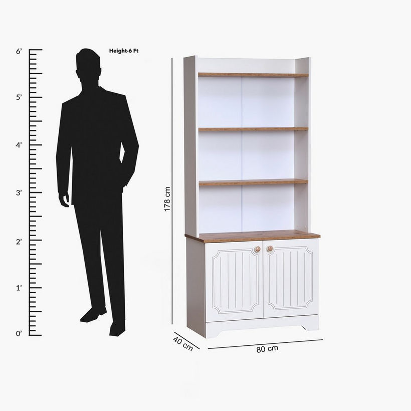 Listro 2-Door Bookcase