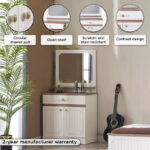 Listro 1-Drawer and 2-Door Dresser with Mirror