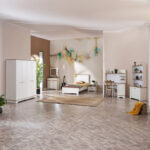 Listro 1-Drawer and 2-Door Dresser with Mirror