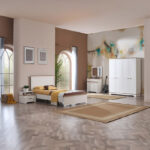 Listro 1-Drawer and 2-Door Dresser with Mirror