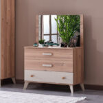 Movo Napoli 3-Drawer Dresser with Mirror