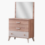 Movo Napoli 3-Drawer Dresser with Mirror