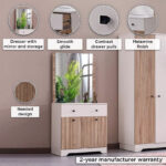 Movo Polo 1-Drawer 2-Door Dresser with Mirror