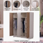 Movo Polo 4-Door Wardrobe