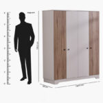 Movo Polo 4-Door Wardrobe