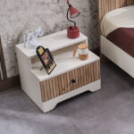 Movo Polo 1-Drawer Nightstand with Shelf