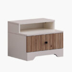 Movo Polo 1-Drawer Nightstand with Shelf