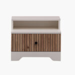 Movo Polo 1-Drawer Nightstand with Shelf