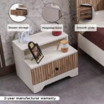 Movo Polo 1-Drawer Nightstand with Shelf