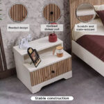 Movo Polo 1-Drawer Nightstand with Shelf