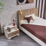 Movo Polo 1-Drawer Nightstand with Shelf