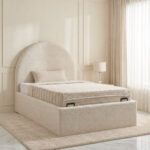 iCloud Upholstered Twin Bed with Hydraulic Storage - 120x200 cm