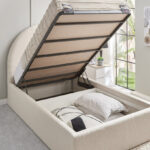 iCloud Upholstered Twin Bed with Hydraulic Storage - 120x200 cm