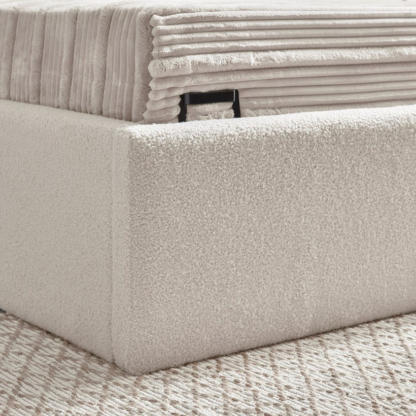 iCloud Upholstered Twin Bed with Hydraulic Storage - 120x200 cm - Image 11