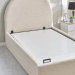 iCloud Upholstered Twin Bed with Hydraulic Storage - 120x200 cm