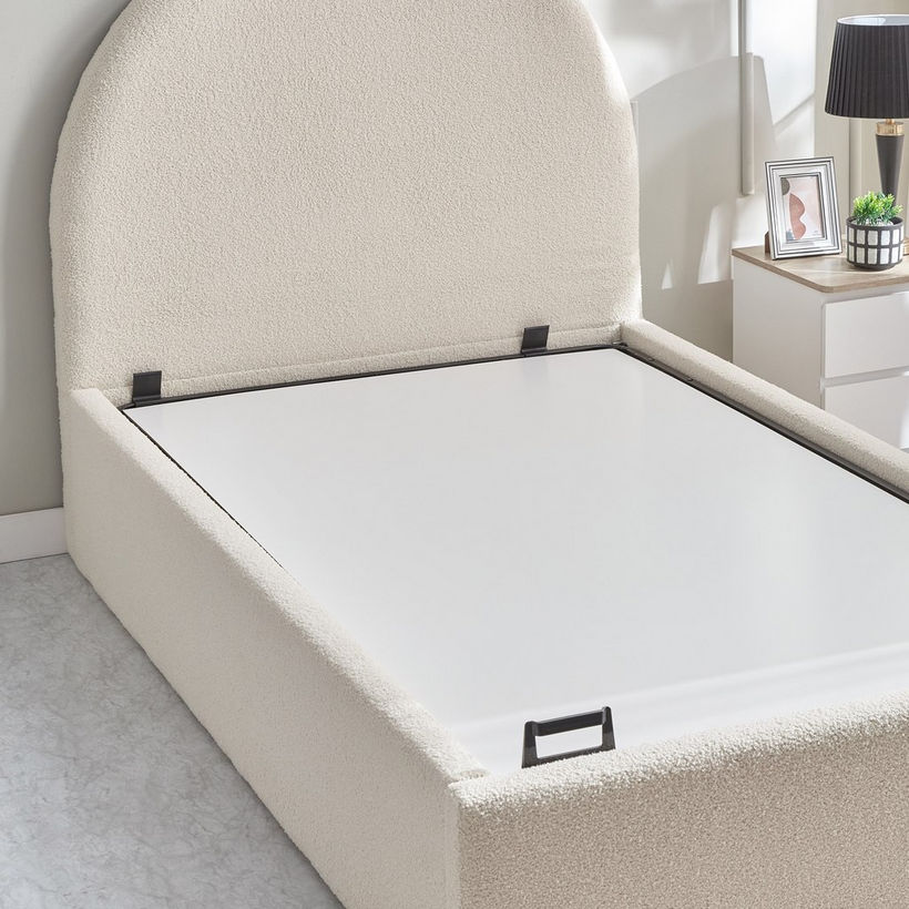 iCloud Upholstered Twin Bed with Hydraulic Storage - 120x200 cm - Image 12