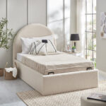 iCloud Upholstered Twin Bed with Hydraulic Storage - 120x200 cm