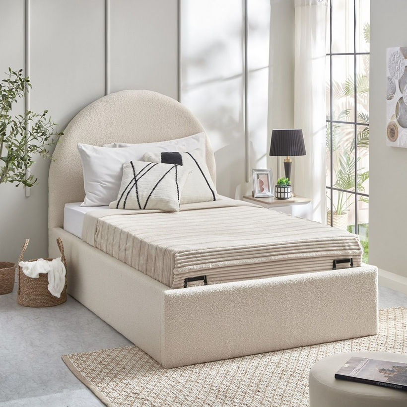 iCloud Upholstered Twin Bed with Hydraulic Storage - 120x200 cm - Image 13