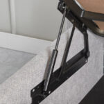 Movo Maine Lewis Hydraulic Storage Twin Upholstered Bed - 120x200 cm
