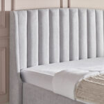 Movo Maine Lewis Hydraulic Storage Upholstered Queen Bed - 160x200 cm