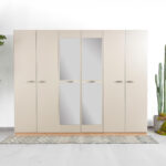 Hayes 6-Door Wardrobe with Mirror