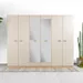 Hayes 6-Door Wardrobe with Mirror - Image 11