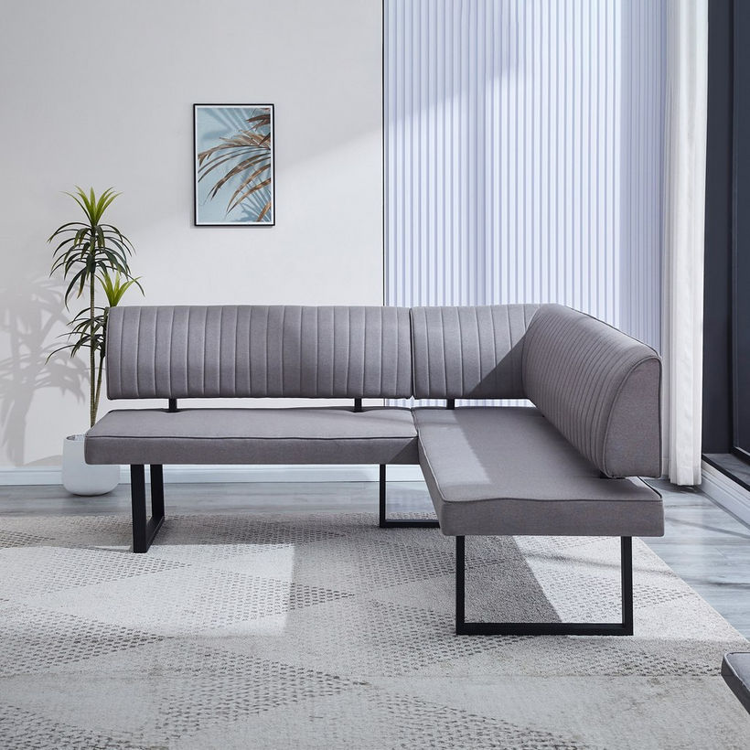 Kanoi 6-Seater Corner Dining Set with Bench - Image 3
