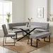Kanoi 6-Seater Corner Dining Set with Bench - Image 27