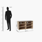 Vegas 1.2 Metre High TV Unit for TVs up to 50 inches