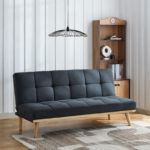 Odin 3-Seater Fabric Sofa Bed with USB Port