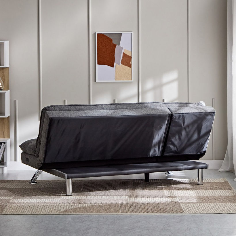 Titanium 3-Seater Fabric Sofa Bed with USB Port - Image 11