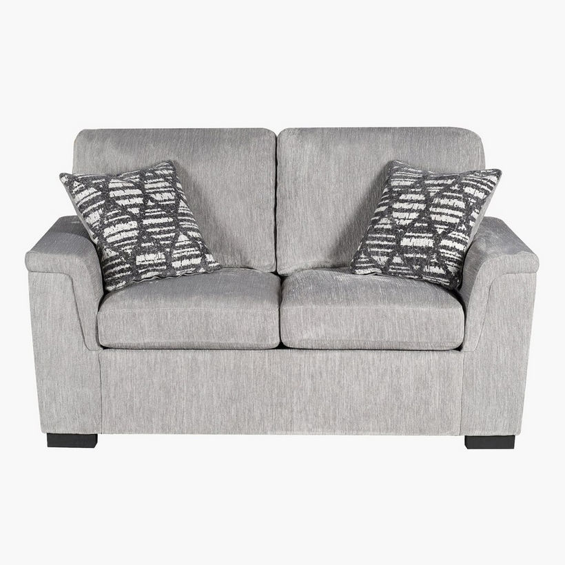 Munich 2-Seater Fabric Sofa with 2 Cushions - Image 3