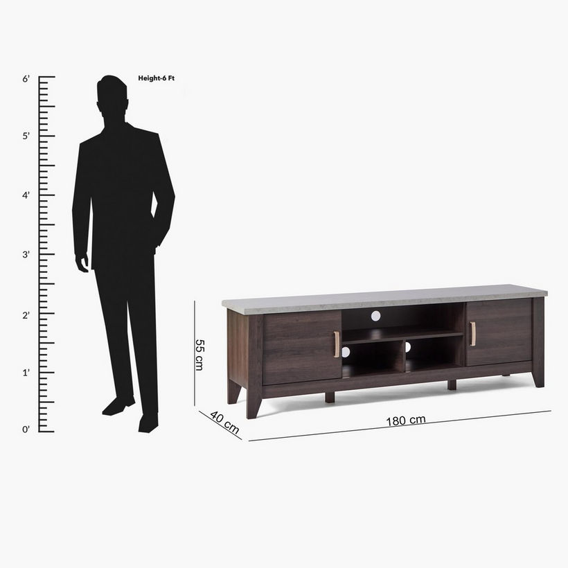 Sky 1.8 Metre TV Unit for TVs up to 75 inches - Image 2